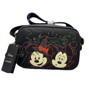Loungefly Disney Mickey & Minnie Halloween Crossbody Bag NWT